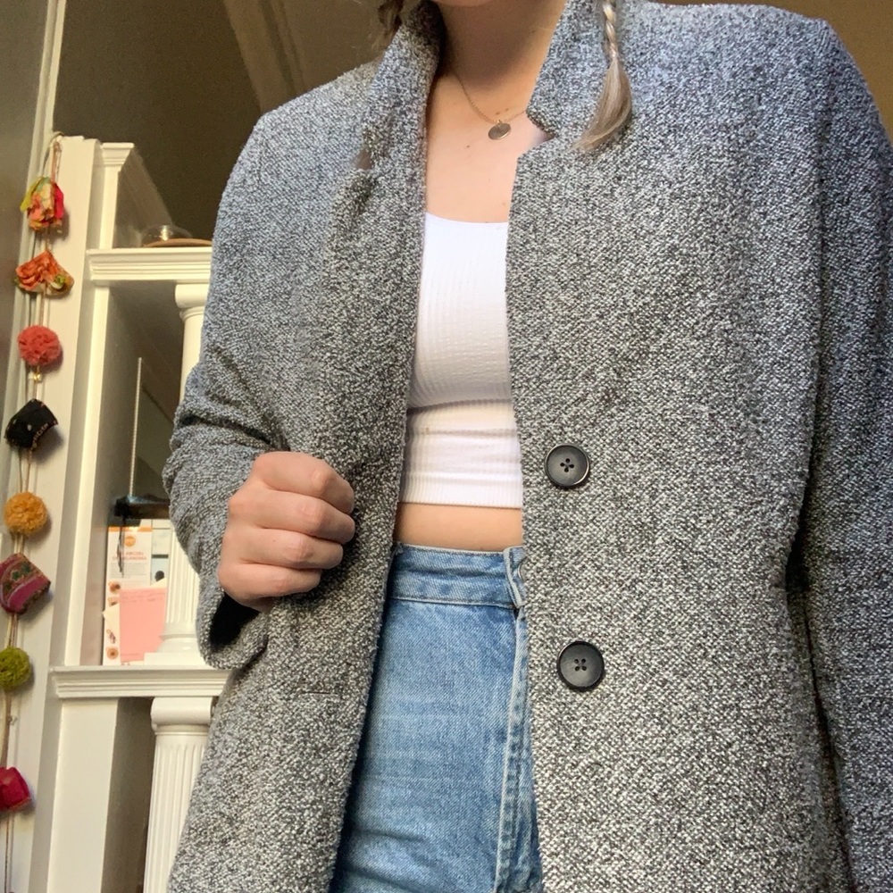 Gray coat